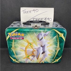 EMPTY Spring Pokemon Collector Chest Arceus Cyndaquil Rowlet Oshawott Lunchbox